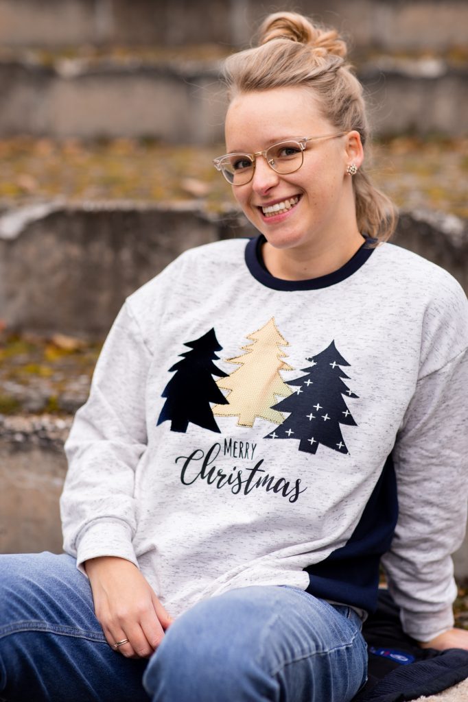 Weihnachtspulli Applikation naehen (7 von 12) Weihnachtspulli nähen selbst machen