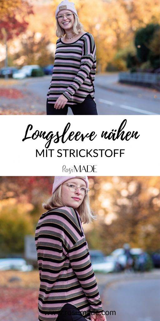 Strickstoff nähen Longsleeve Shirt